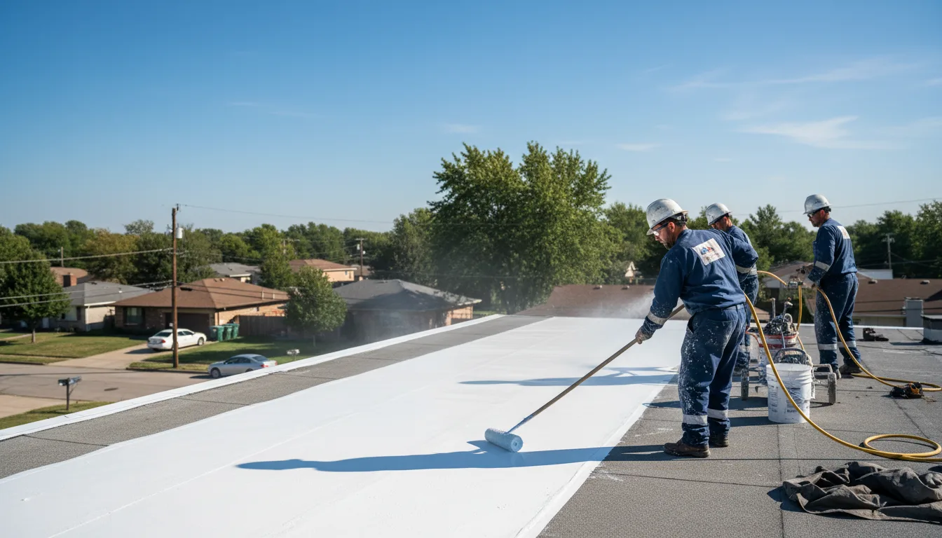 Commercial roof coating in Wild Horse, CO near me